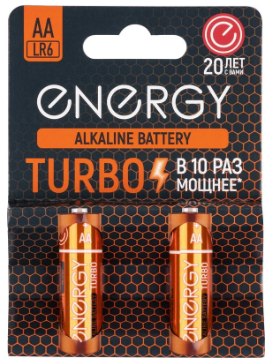 Батарейки Energy Turbo LR6 фото 2 Батарейки Energy Turbo LR6 фото 2