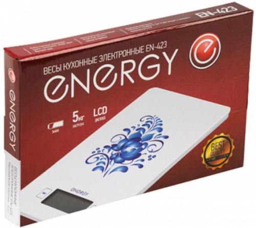 Весы кух. Energy EN-423 гжель фото 2