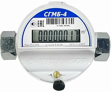 Счетчик газ. СГМБ-4,0 с 2-мя н/г G3/4