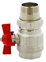 Кран шаровый полный проход бабочка НВ 1 1/4"IDEAL,