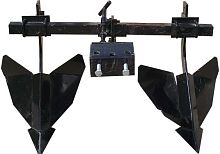 Окучник к мотоблокам Carver, Каскад, Ока (2-х рядный) со сцепкой Стандарт