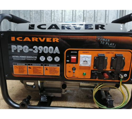 Бензогенератор Carver PPG-3900A, фото 9