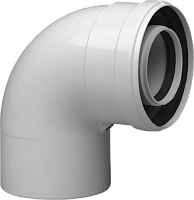 Труба коаксиальная 60/100 L угол 90 (Haier).