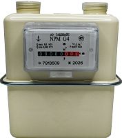 Счетчик газ. NPM G 4 правый 110мм