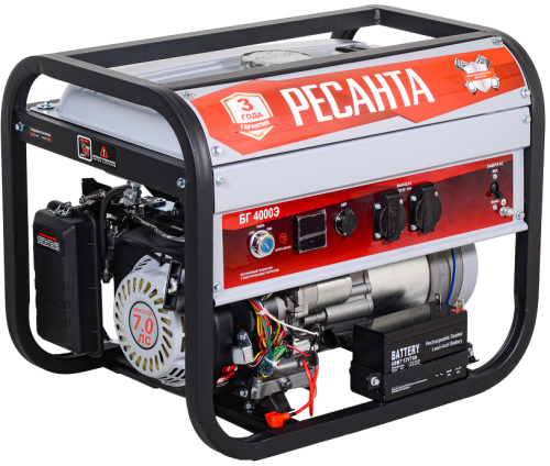 Бензогенератор Ресанта БГ 4000Э