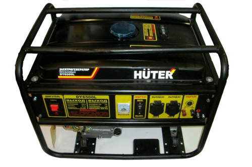 Бензогенератор Huter DY6500L. фото 3