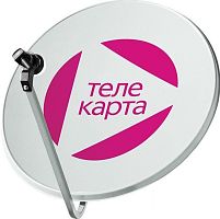 Комплект спутн. телевидения с картой доступа Телекарта 12 (HD).
