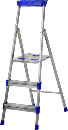 Стремянка Ника СМ3 широкие ступени,