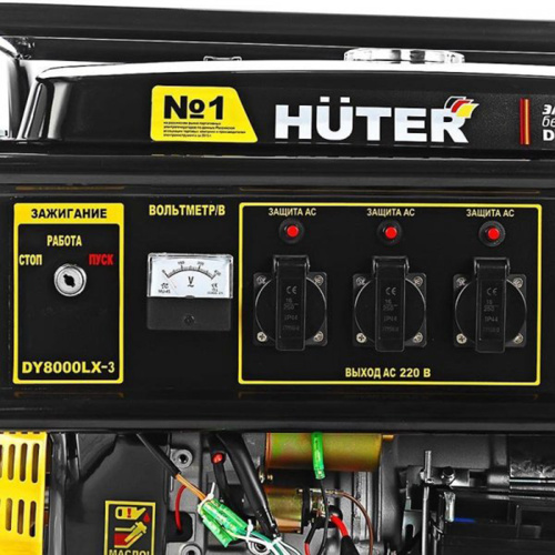 Бензогенератор Huter DY8000L. фото 6