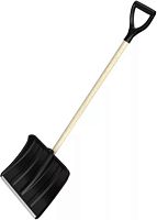 Лопата д/снега Витязь 380*365 с дерев. черенком