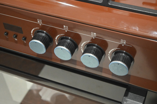 Газоэлектрическая плита Yuta GS-66CF4-EDCLGB06 Brown фото 8