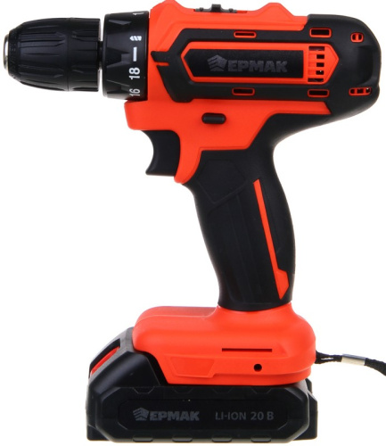 Дрель-шуруповерт Ермак 20В