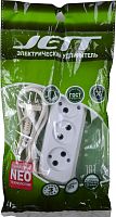 Сетевой удлинитель Jett РС-3 1,5м 3 роз. б/з 155-201,