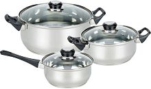 Посуда Mallony Baks-Set-6 (6 пред. стек.крышка)