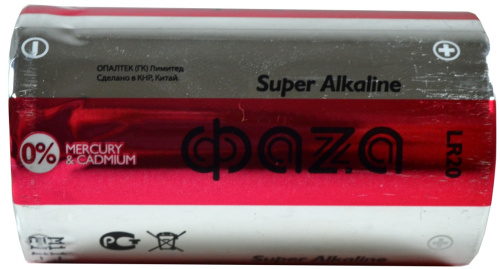 Батарейки Фаza Alkaline LR20, фото 2