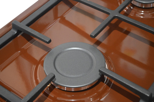 Газоэлектрическая плита Yuta GS-66CF4-EDCLGB06 Brown фото 6