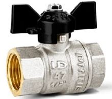 Кран шаровый 3/4" 20 г/г бабочка 11б27п