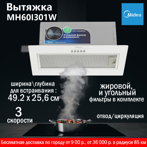 ВО Midea MH60I301W белая фото 11
