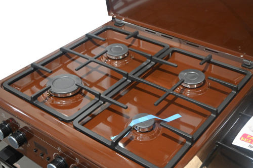 Газоэлектрическая плита Yuta GS-66CF4-EDCLGB06 Brown фото 13
