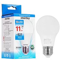 Лампа светодиод. Smartbuy Led А60-11W/6000/E27
