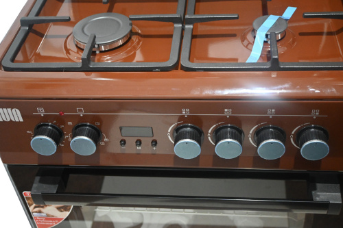 Газоэлектрическая плита Yuta GS-66CF4-EDCLGB06 Brown фото 11