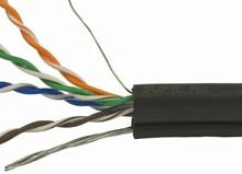 Кабель витая пара с тросом UTP CAT5e наружный