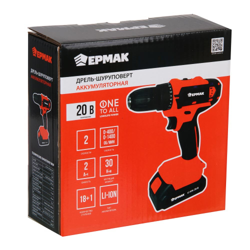 Дрель-шуруповерт Ермак 20В фото 7